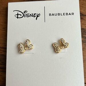 BaubleBar Gold Minnie Bow Earrings